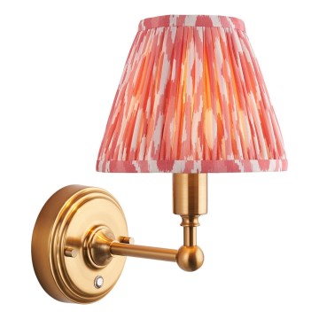 Endon 114817 - LED Himmennettävä ladattava seinä lamppu BURLEY LED/1,5W/5V messinki/vaaleanpunainen