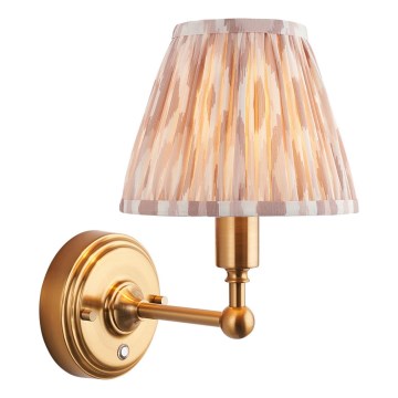 Endon 114831 - LED Himmennettävä ladattava seinä lamppu BURLEY LED/1,5W/5V messinki/beige