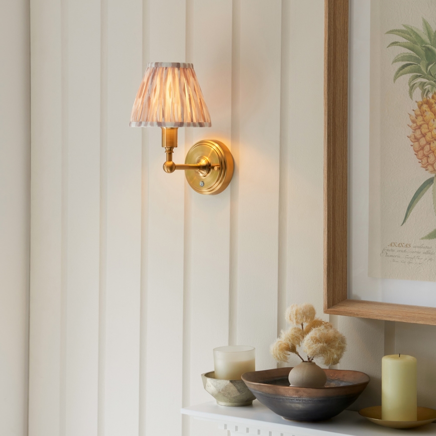 Endon 114831 - LED Himmennettävä ladattava seinä lamppu BURLEY LED/1,5W/5V messinki/beige