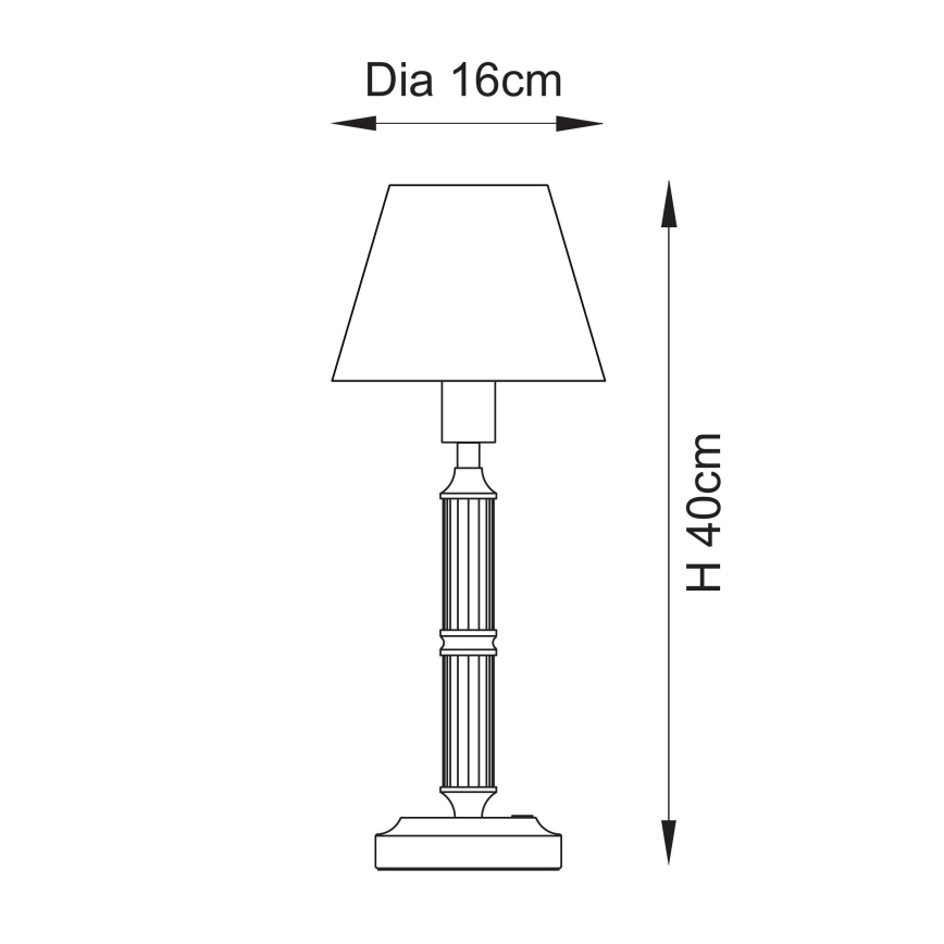 Endon 114842 - LED Himmennettävä ja ladattava pöytälamppu MORTON LED/1,5W/5V 3600 mAh messinki/vaaleanpunainen