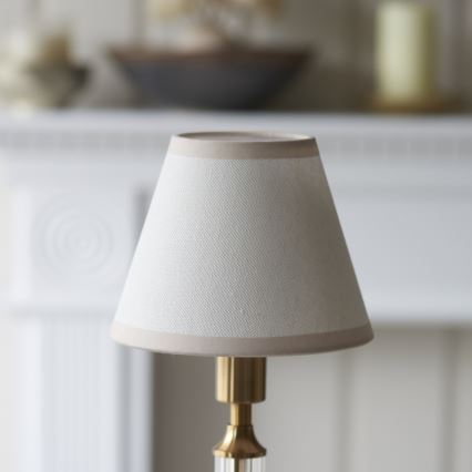 Endon 114849 - LED Himmennettävä ja ladattava pöytälamppu MORTON LED/1,5W/5V 3600 mAh messinki/beige