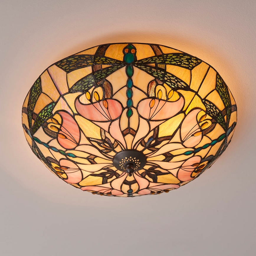 Endon 63922 - Kattovalo ASHTON 2xE27/60W/230V halkaisija 45 cm