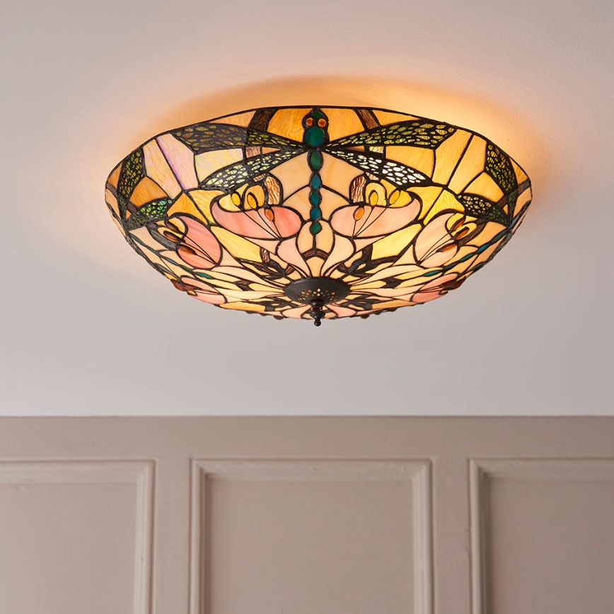 Endon 63922 - Kattovalo ASHTON 2xE27/60W/230V halkaisija 45 cm