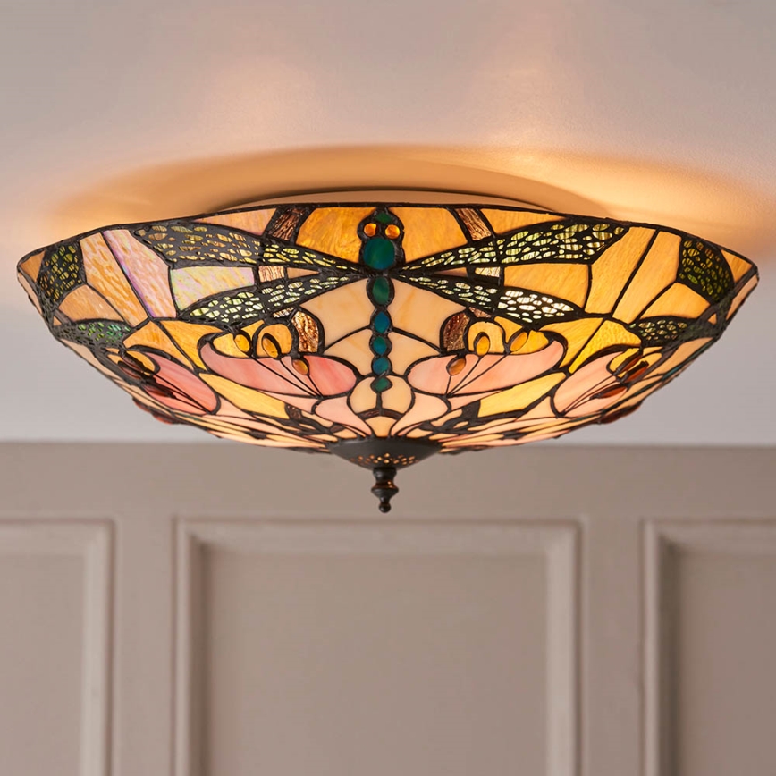 Endon 63922 - Kattovalo ASHTON 2xE27/60W/230V halkaisija 45 cm