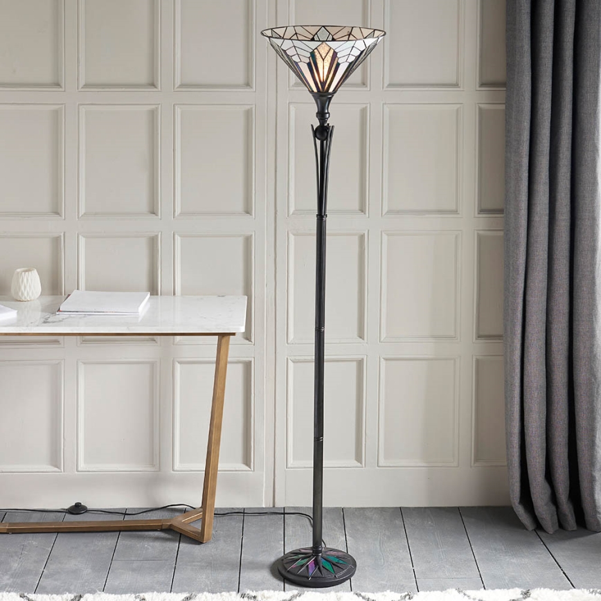 Endon 63933 - Lattialamppu ASTORIA 1xE27/60W/230V halkaisija 40 cm