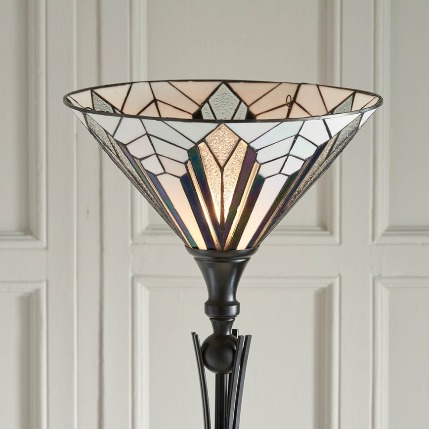 Endon 63933 - Lattialamppu ASTORIA 1xE27/60W/230V halkaisija 40 cm