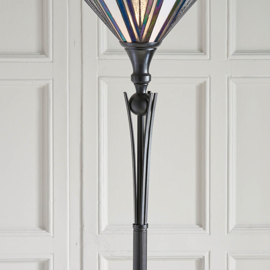Endon 63933 - Lattialamppu ASTORIA 1xE27/60W/230V halkaisija 40 cm