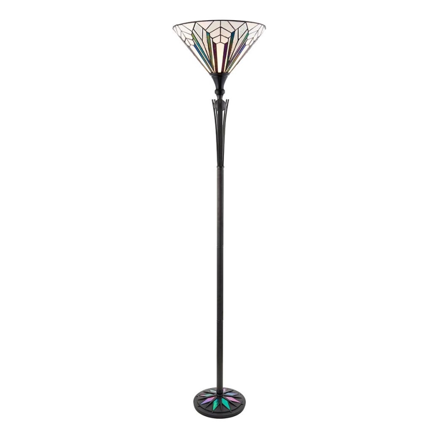 Endon 63933 - Tiffany ASTORIA lattiavalaisin 1xE27/60W/230V Ø 40 cm