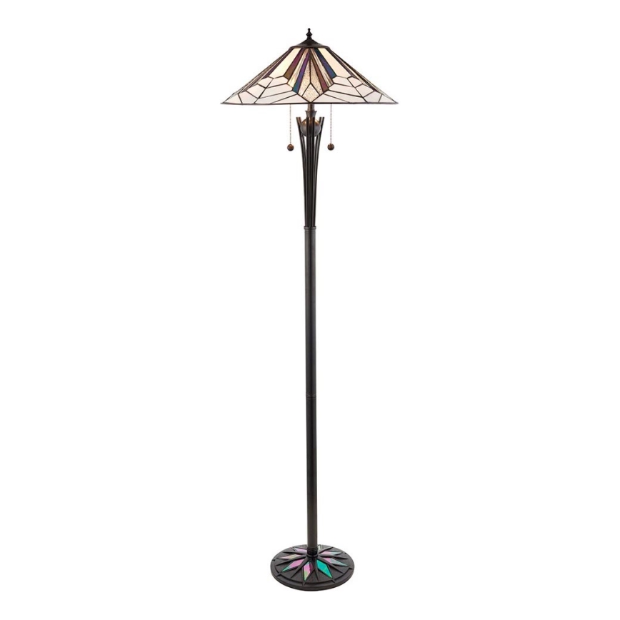 Endon 63934 - Lattialamppu ASTORIA 2xE27/60W/230V halkaisija 48 cm