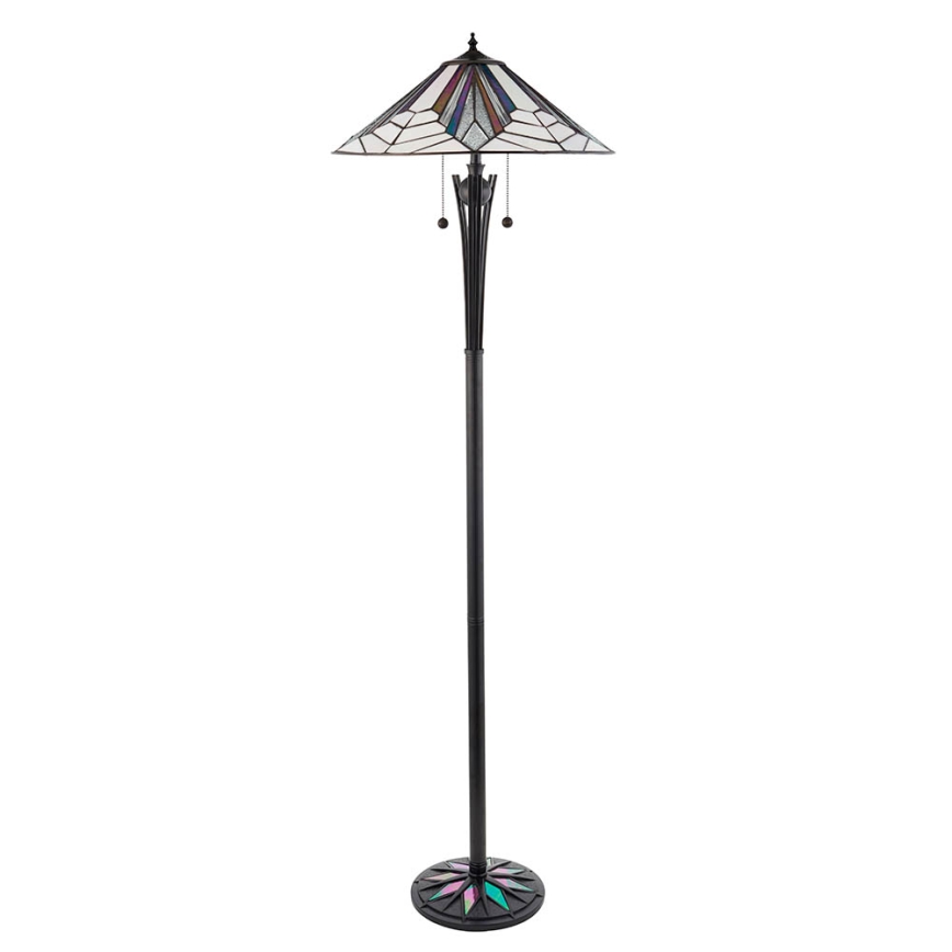 Endon 63934 - Lattialamppu ASTORIA 2xE27/60W/230V halkaisija 48 cm