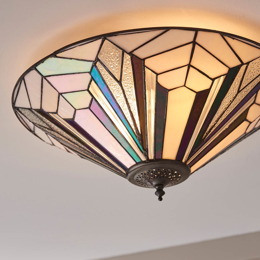 Endon 63935 - Kattovalo ASTORIA 2xE27/60W/230V halkaisija 48 cm