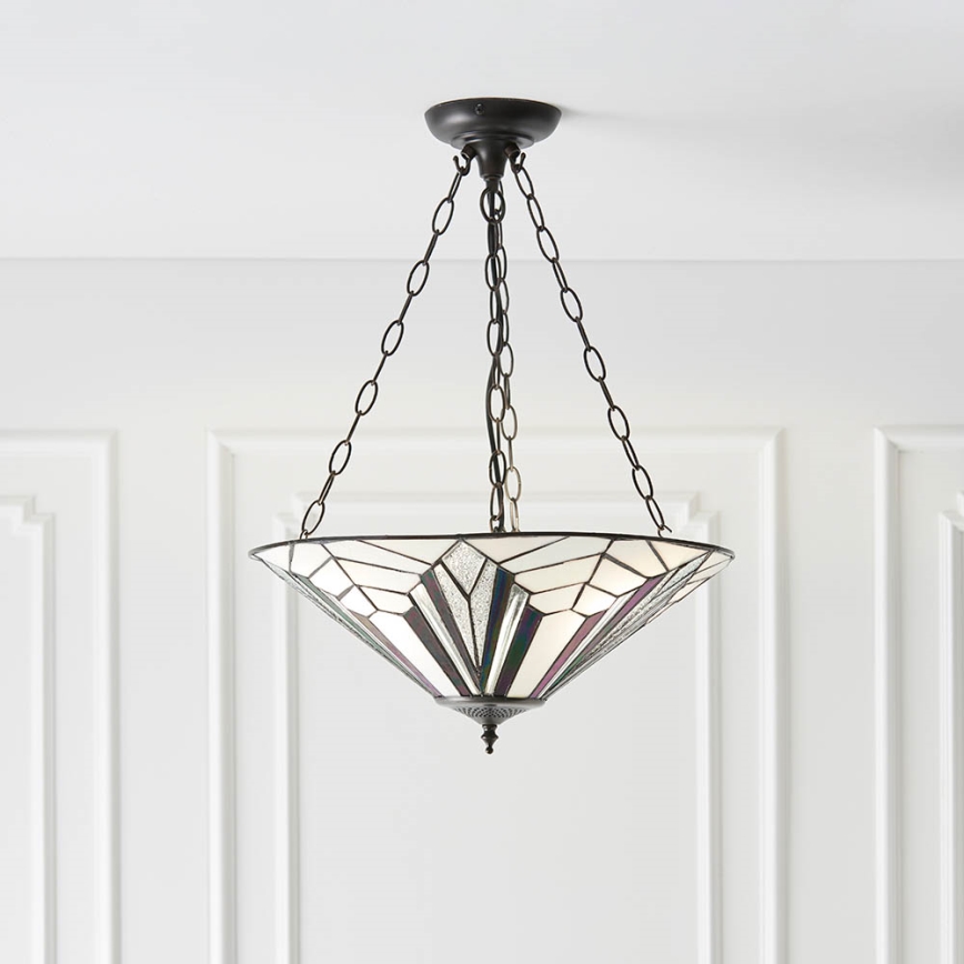 Endon 63936 - Kattokruunu ketjussa ASTORIA 3xE27/60W/230V halkaisija 48 cm