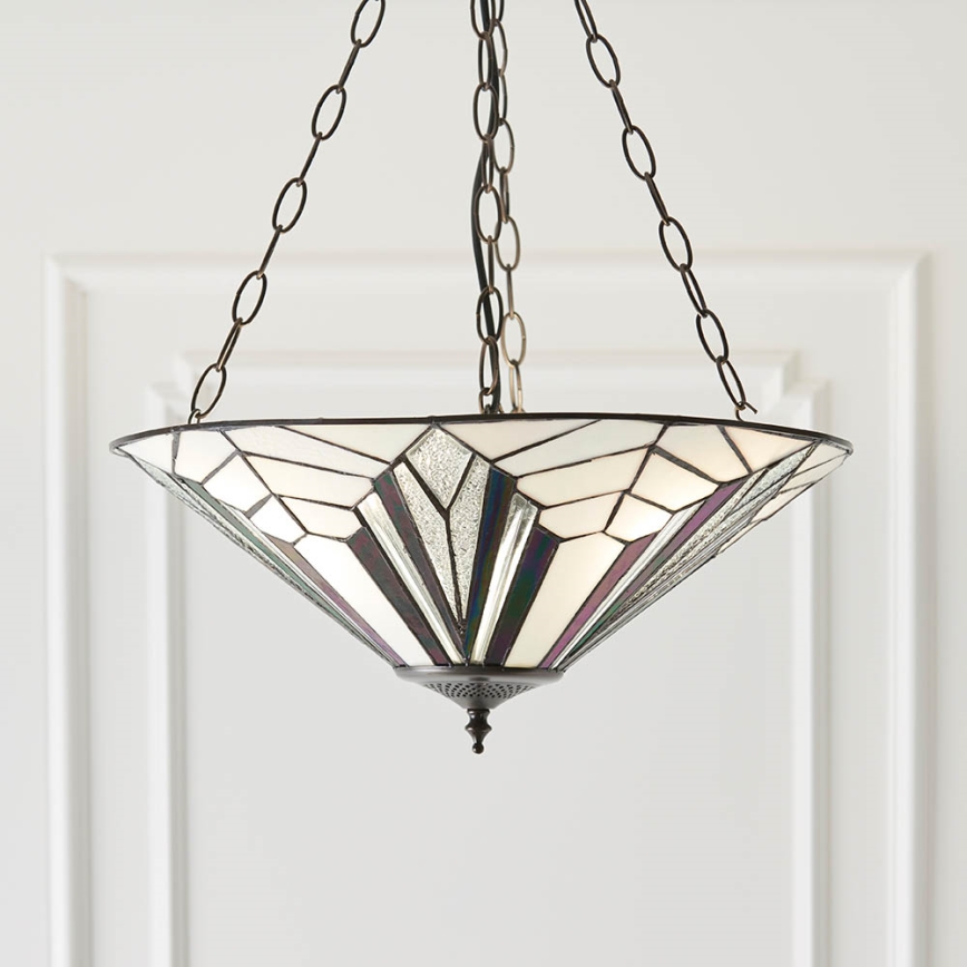 Endon 63936 - Kattokruunu ketjussa ASTORIA 3xE27/60W/230V halkaisija 48 cm