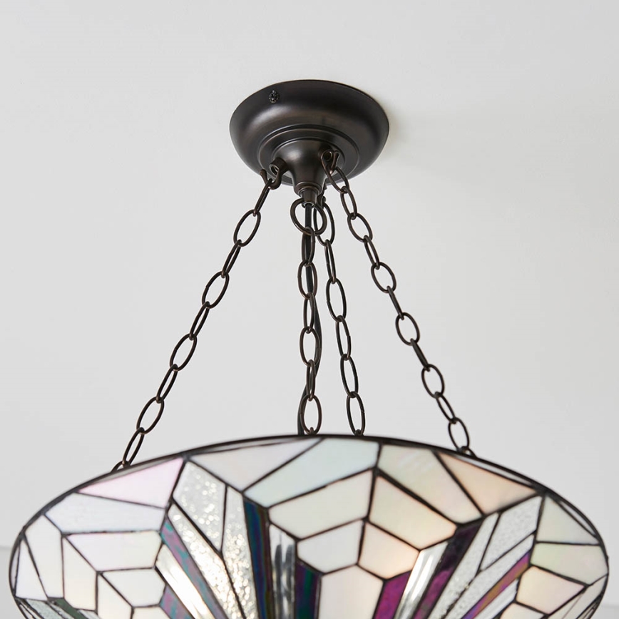 Endon 63936 - Kattokruunu ketjussa ASTORIA 3xE27/60W/230V halkaisija 48 cm