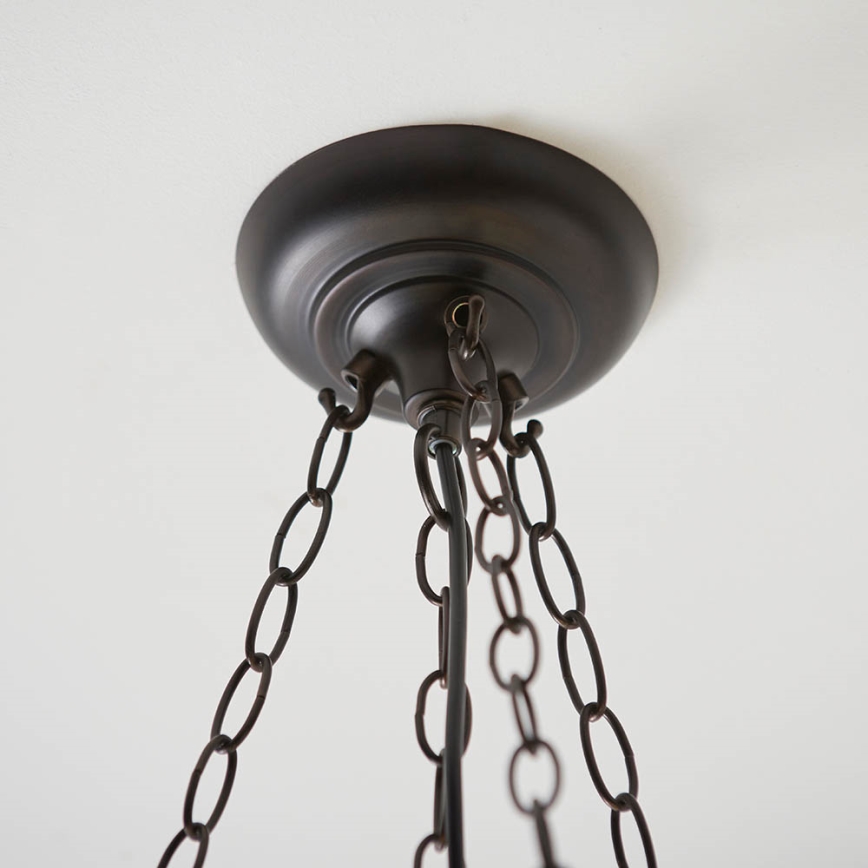 Endon 63936 - Tiffany-tyylinen ASTORIA-riippuvalaisin ketjulla 3xE27/60W/230V, halkaisija 48 cm