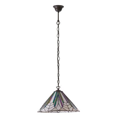 Endon 63937 - Tiffany ASTORIA riippuvalaisin ketjulla 1xE27/60W/230V Ø 40 cm