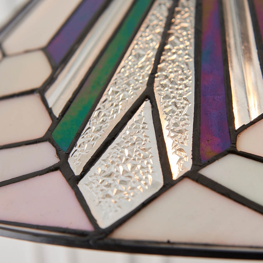 Endon 63938 - Tiffany ASTORIA ketjullinen kattokruunu 1xE27/60W/230V, halkaisija 48 cm