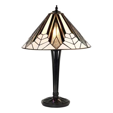 Endon 63939 - Tiffany-pöytävalaisin ASTORIA 2xE27/60W/230V Ø 40 cm