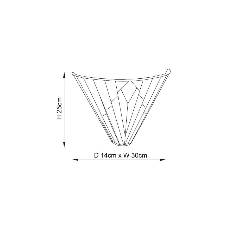Endon 63940 - Seinävalaisin Tiffany ASTORIA 1xE14/40W/230V