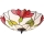 Endon 63960 - BOTANICA-kattovalaisin, 2xE27/60W/230V, halkaisija 45 cm