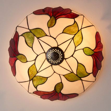 Endon 63960 - BOTANICA-kattovalaisin, 2xE27/60W/230V, halkaisija 45 cm
