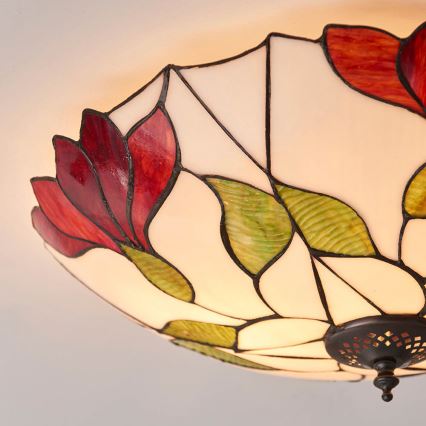 Endon 63960 - BOTANICA-kattovalaisin, 2xE27/60W/230V, halkaisija 45 cm