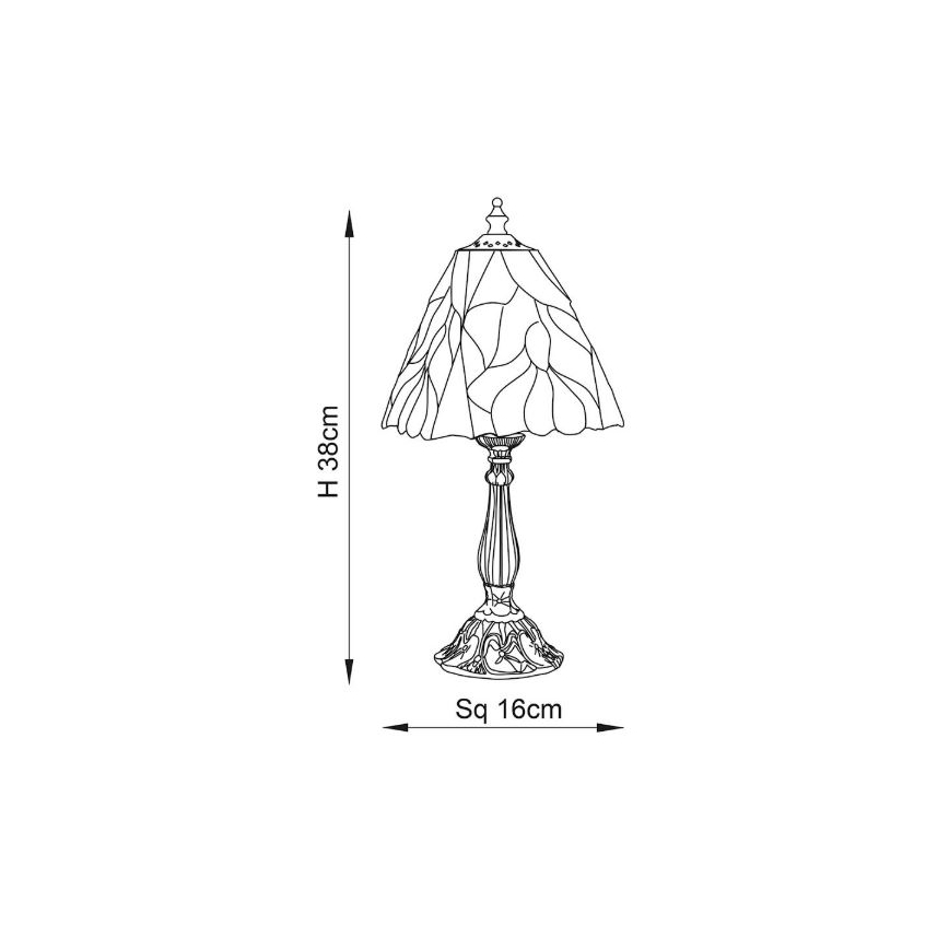 Endon 63963 - Pöytävalaisin BOTANICA 1xE14/40W/230V halkaisija 16 cm