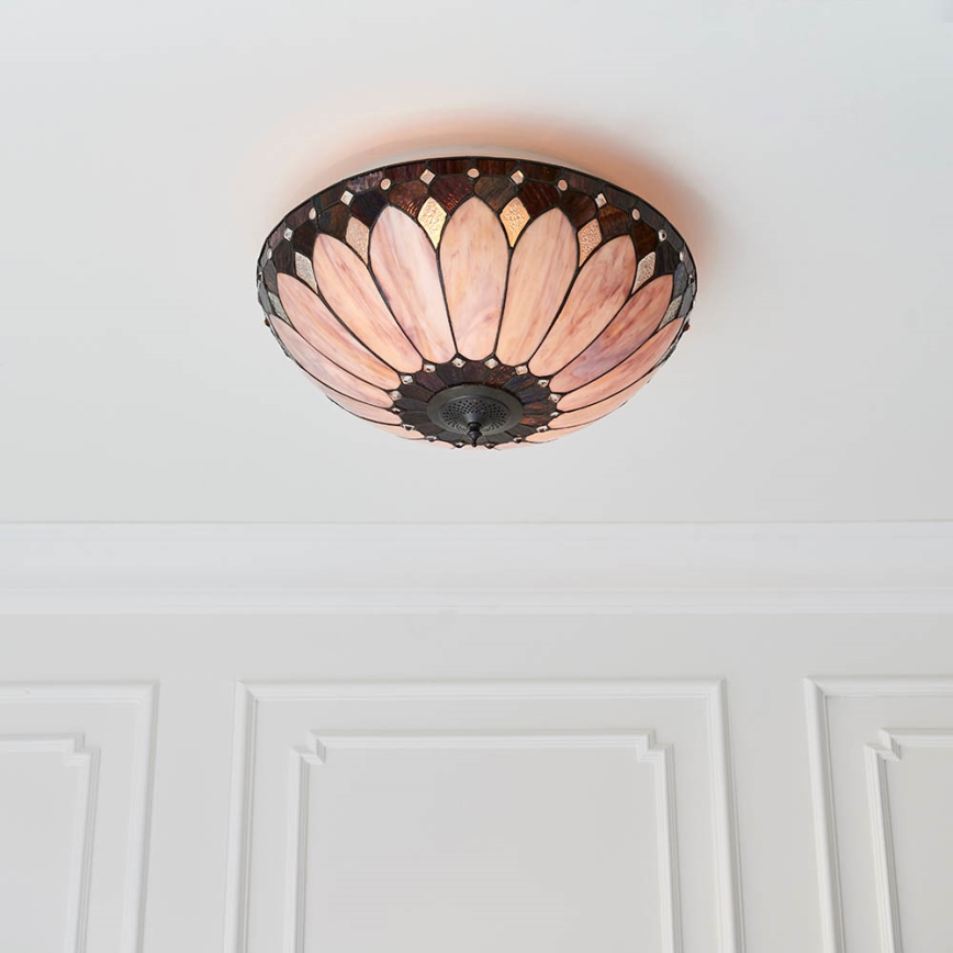 Endon 63973 - Kattovalo BROOKLYN 2xE14/60W/230V halkaisija 50 cm