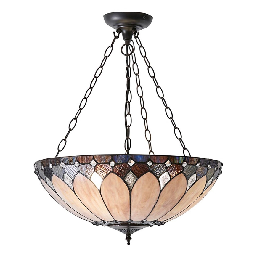 Endon 63976 - Riippuvalaisin ketjulla BROOKLYN 3xE27/60W/230V, halkaisija 50 cm