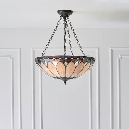 Endon 63976 - Riippuvalaisin ketjulla BROOKLYN 3xE27/60W/230V, halkaisija 50 cm