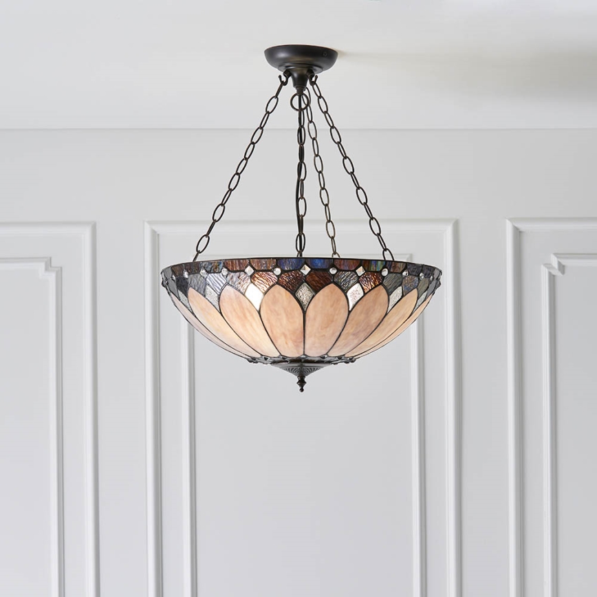 Endon 63976 - Riippuvalaisin ketjulla BROOKLYN 3xE27/60W/230V, halkaisija 50 cm