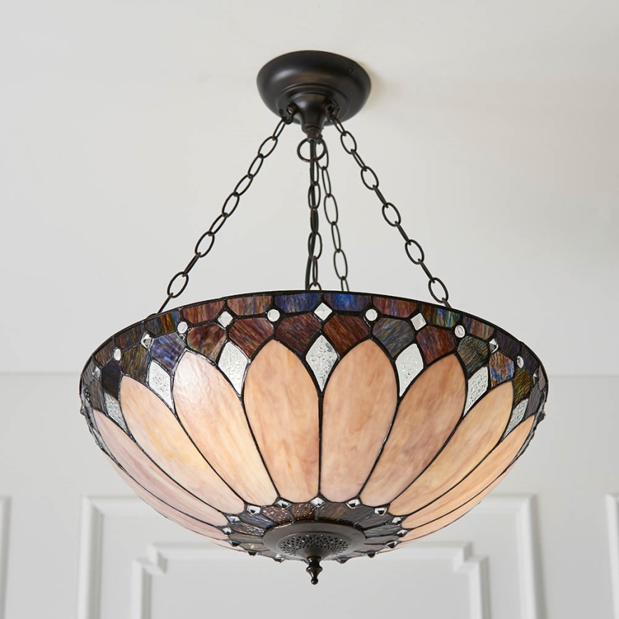 Endon 63976 - Riippuvalaisin ketjulla BROOKLYN 3xE27/60W/230V, halkaisija 50 cm