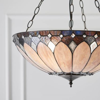 Endon 63976 - Riippuvalaisin ketjulla BROOKLYN 3xE27/60W/230V, halkaisija 50 cm