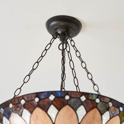 Endon 63976 - Riippuvalaisin ketjulla BROOKLYN 3xE27/60W/230V, halkaisija 50 cm