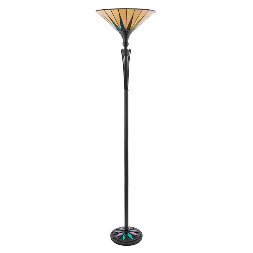 Endon 64042 - Lattialamppu DARK STAR 1xE27/60W/230V halkaisija 42 cm