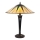 Endon 64045 - Pöytävalaisin DARK STAR 2xE27/60W/230V halkaisija 49 cm