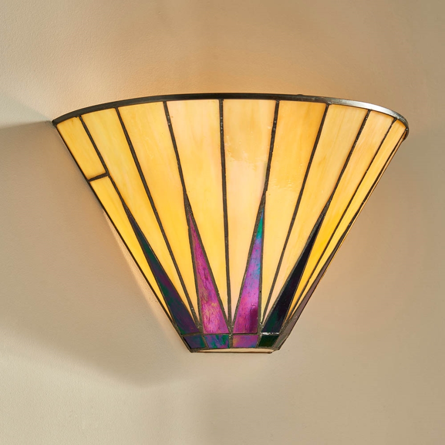 Endon 64046 - Seinävalaisin Tiffany DARK STAR 1xE14/40W/230V