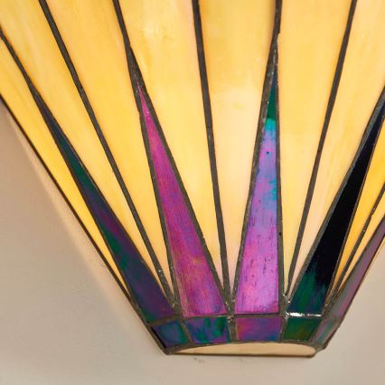 Endon 64046 - Seinävalaisin Tiffany DARK STAR 1xE14/40W/230V