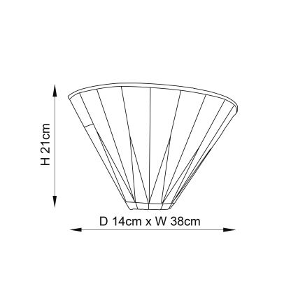 Endon 64046 - Seinävalaisin Tiffany DARK STAR 1xE14/40W/230V