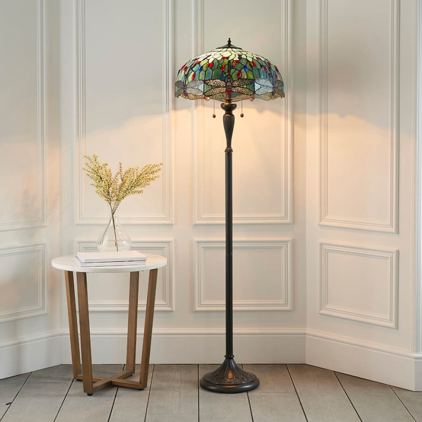 Endon 64069 - Lattialamppu SUDENKORENTO 2xE27/60W/230V halkaisija 50 cm