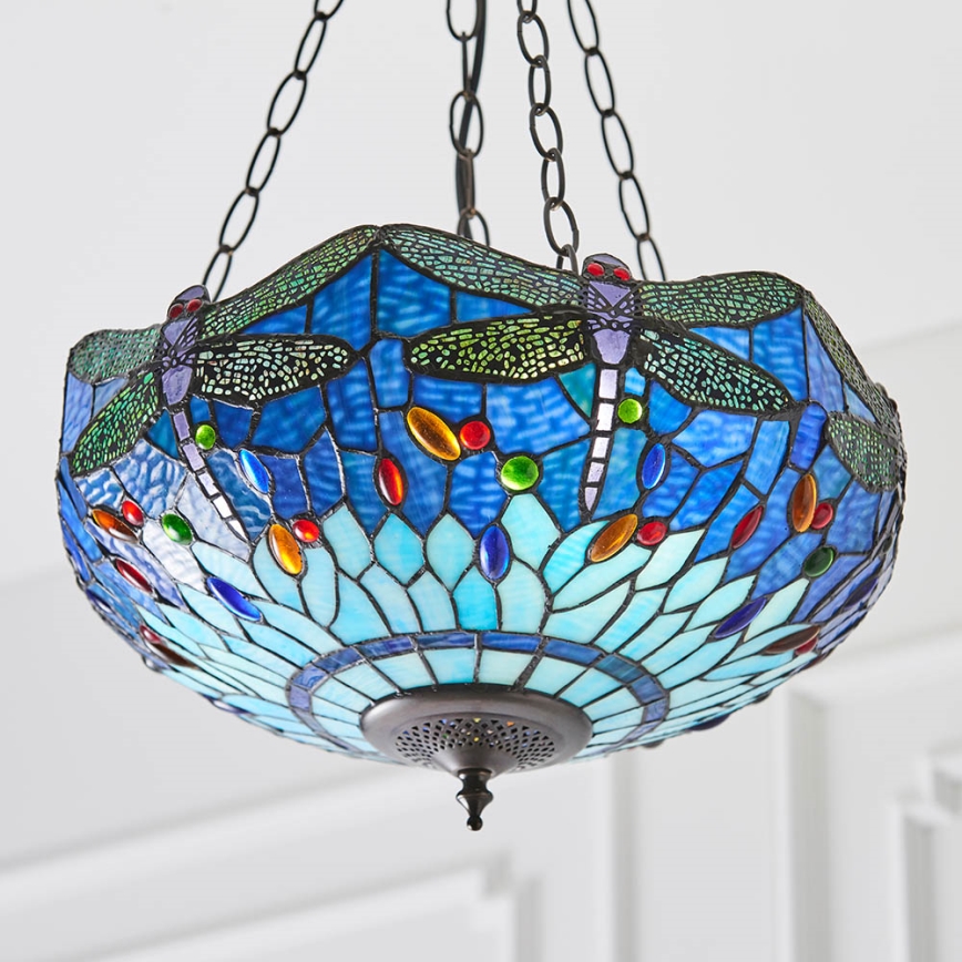 Endon 64075 - Kattokruunu ketjulla DRAGONFLY 3xE27/60W/230V Ø 41 cm
