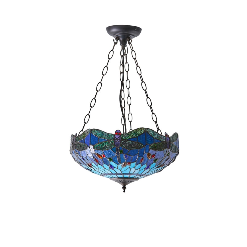 Endon 64075 - Kattokruunu ketjulla DRAGONFLY 3xE27/60W/230V Ø 41 cm