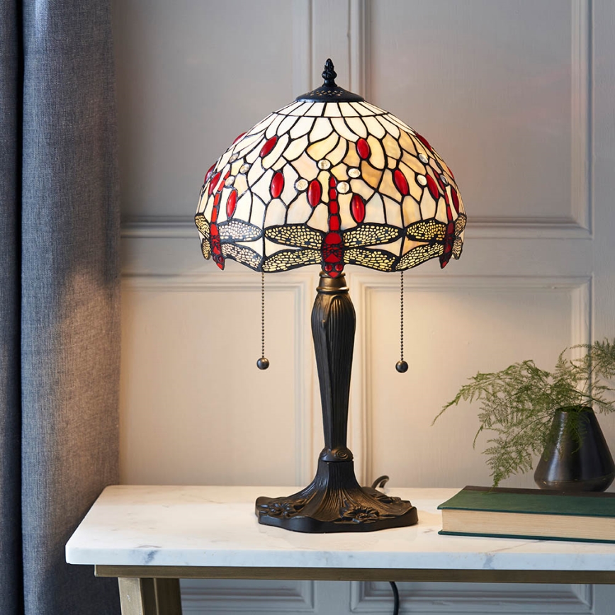 Endon 64086 - Pöytävalaisin SUDENKORENTO 2xE27/60W/230V halkaisija 30 cm