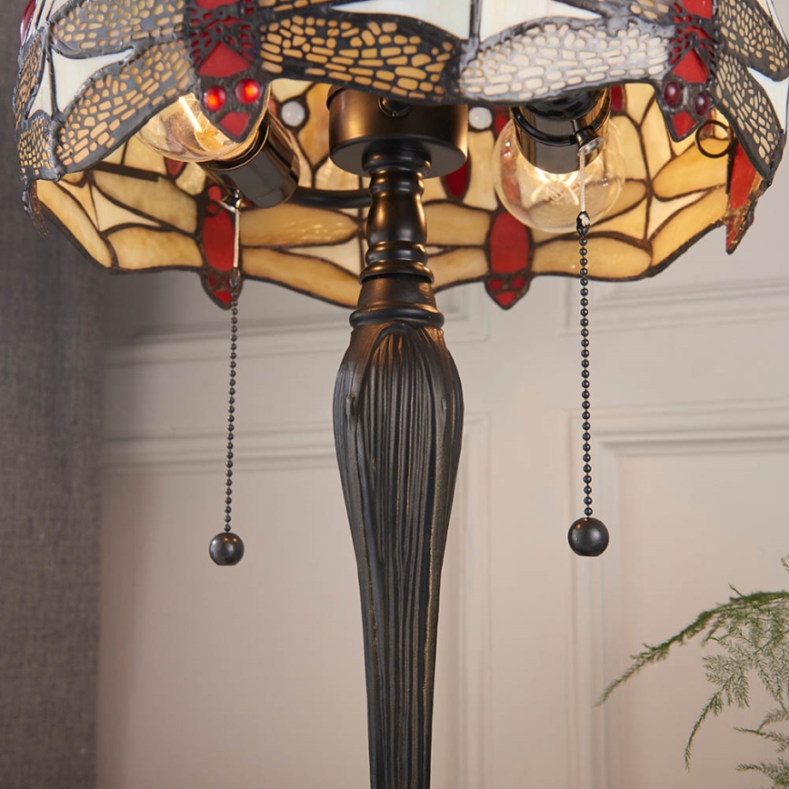 Endon 64086 - Pöytävalaisin SUDENKORENTO 2xE27/60W/230V halkaisija 30 cm