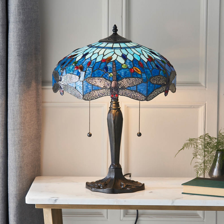 Endon 64089 - Pöytävalaisin SUDENKORENTO 2xE27/60W/230V halkaisija 41 cm