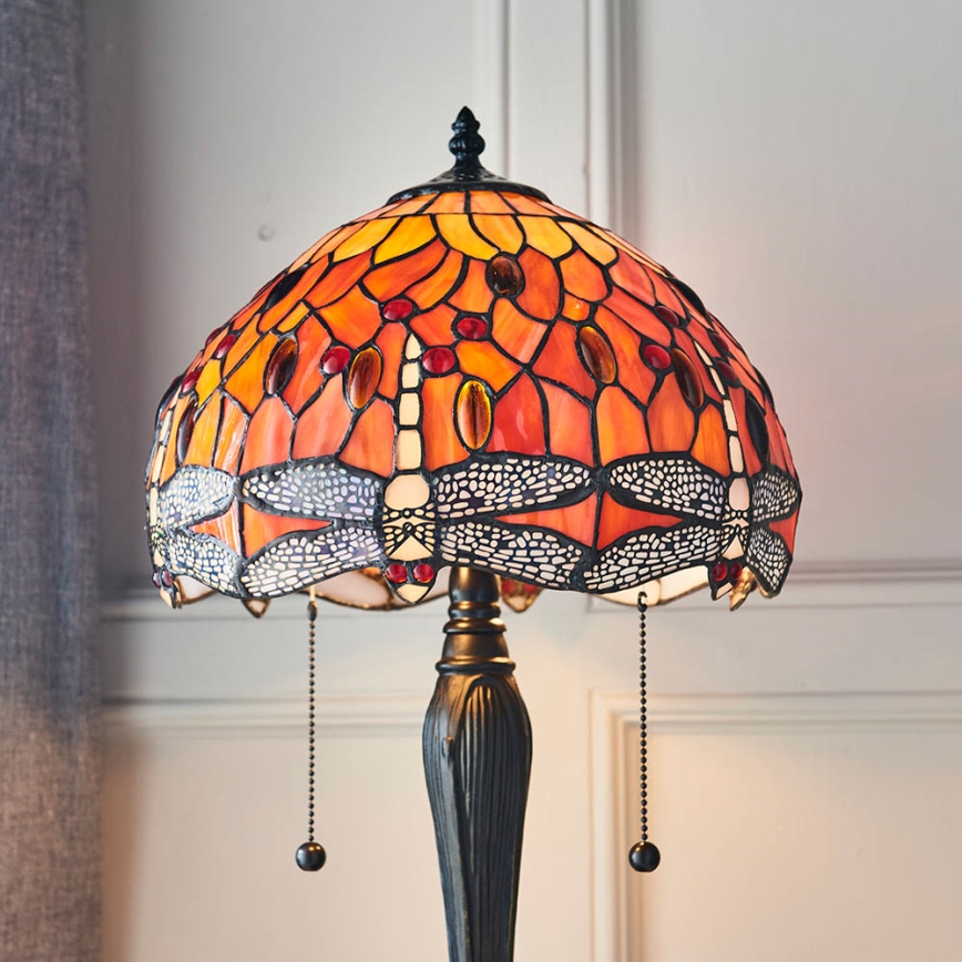 Endon 64092 - Pöytävalaisin DRAGONFLY 2xE27/60W/230V halkaisija 30 cm