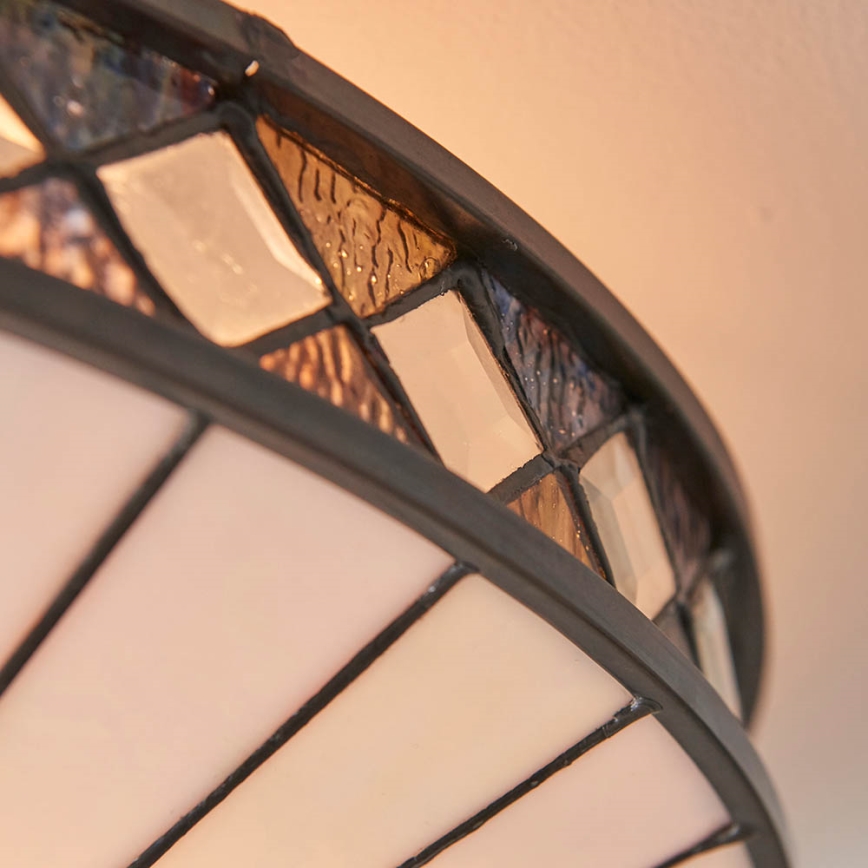 Endon 64145 - Tiffany FARGO - kattovalaisin 2xE27/60W/230V, halkaisija 41,5 cm