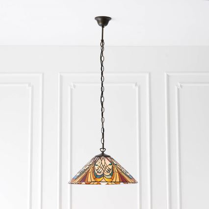 Endon 64162 - Kattokruunu ketjussa HECTOR 1xE27/60W/230V halkaisija 40 cm