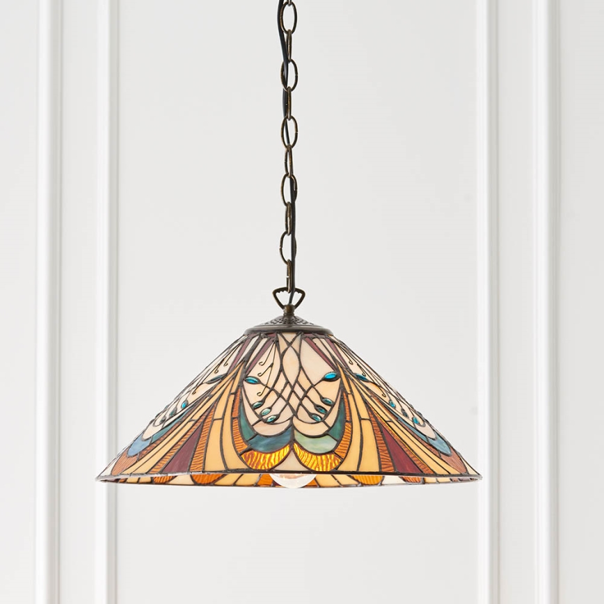 Endon 64162 - Kattokruunu ketjussa HECTOR 1xE27/60W/230V halkaisija 40 cm