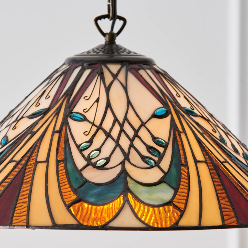 Endon 64162 - Kattokruunu ketjussa HECTOR 1xE27/60W/230V halkaisija 40 cm